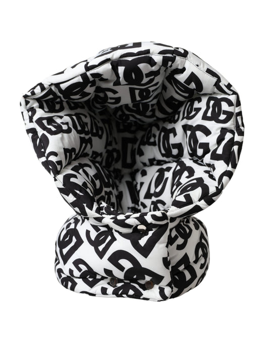 Dolce &amp; Gabbana White Logo Full Head Wrap Hat Men