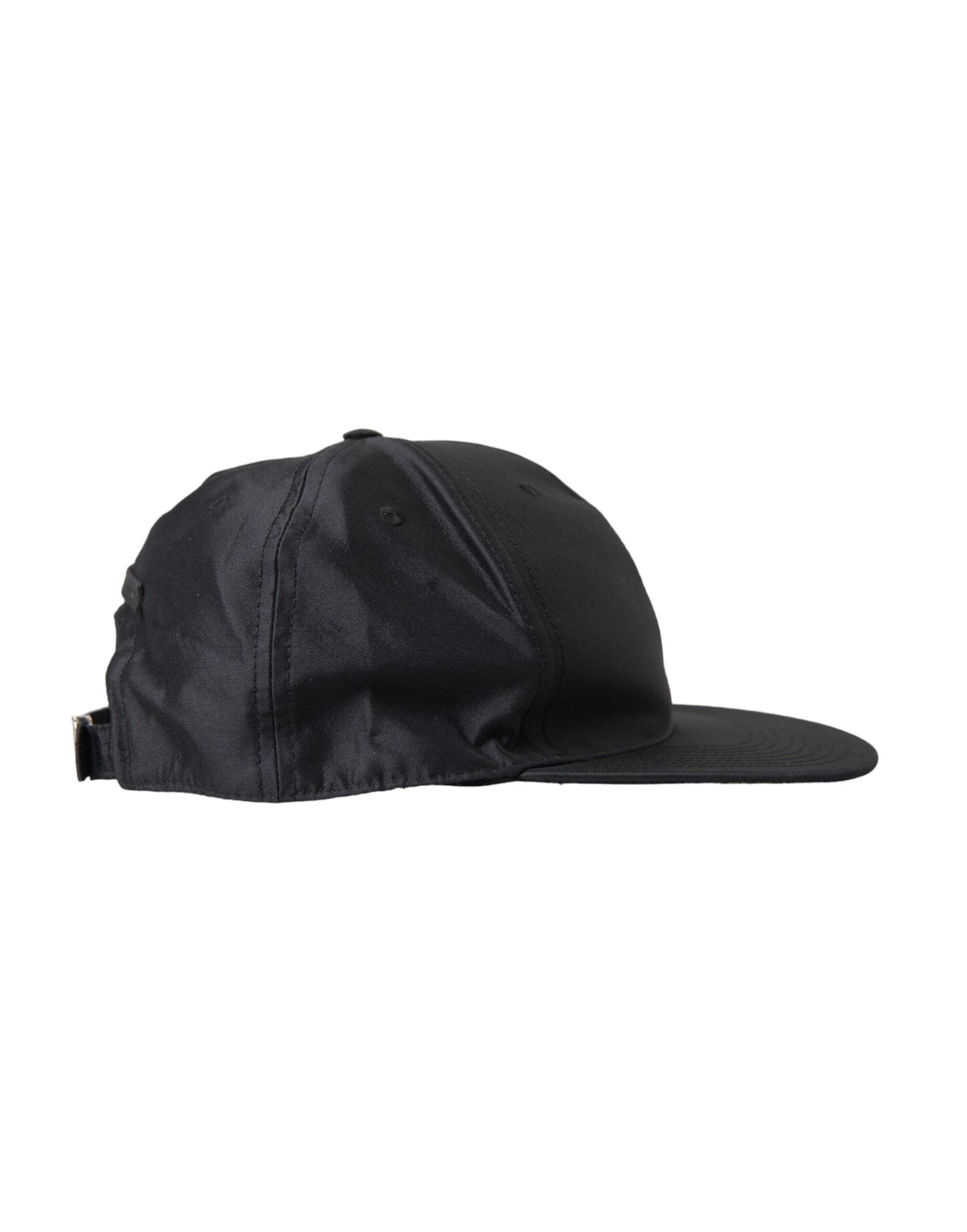 Dolce &amp; Gabbana Black Silk Cotton Logo Baseball Cap Men