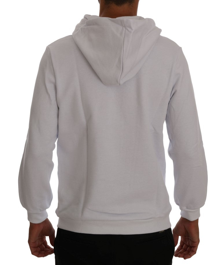 Daniele Alessandrini Elegant hoodie in white cotton