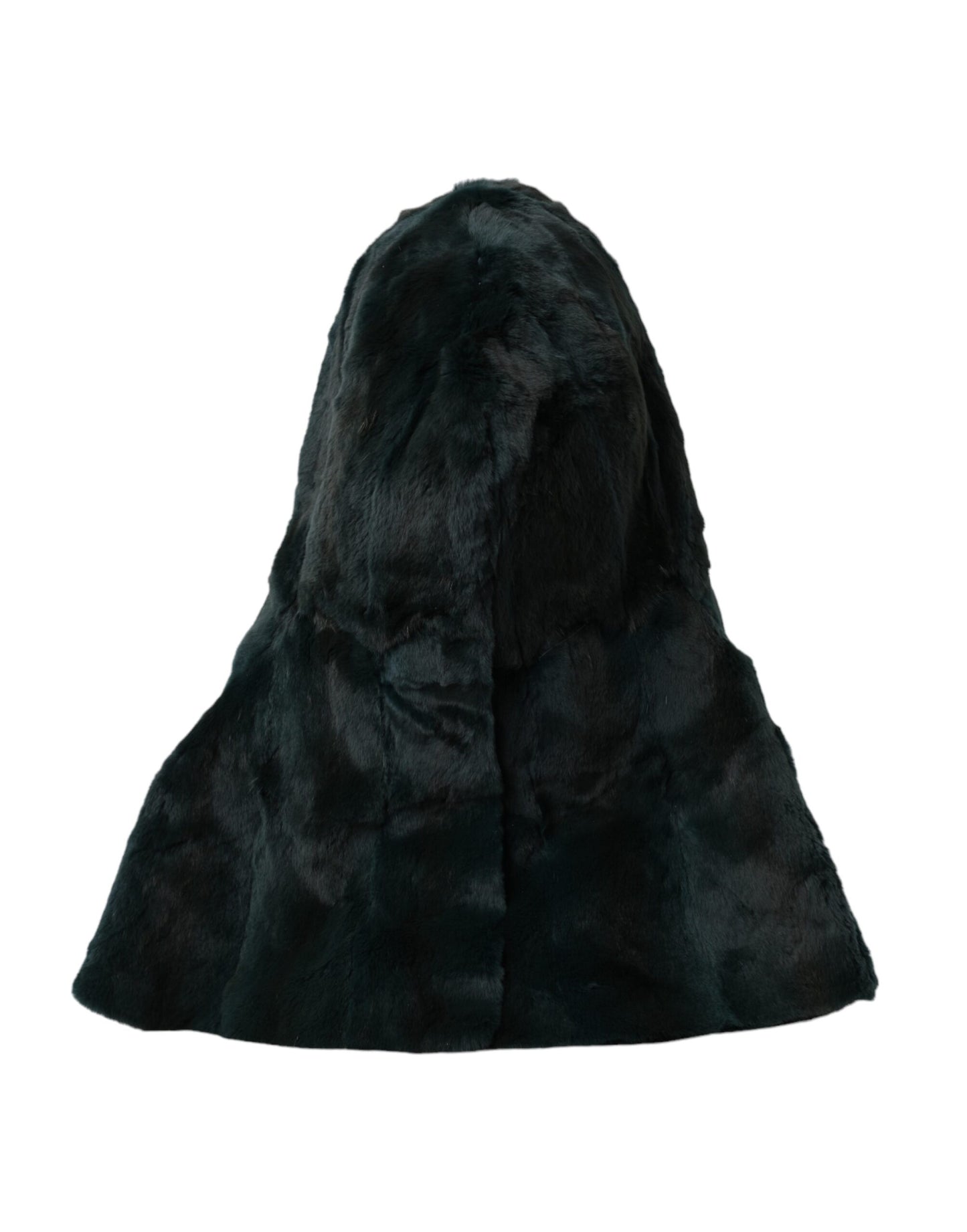 Dolce &amp; Gabbana Black Weasel Fur Full Head Hat