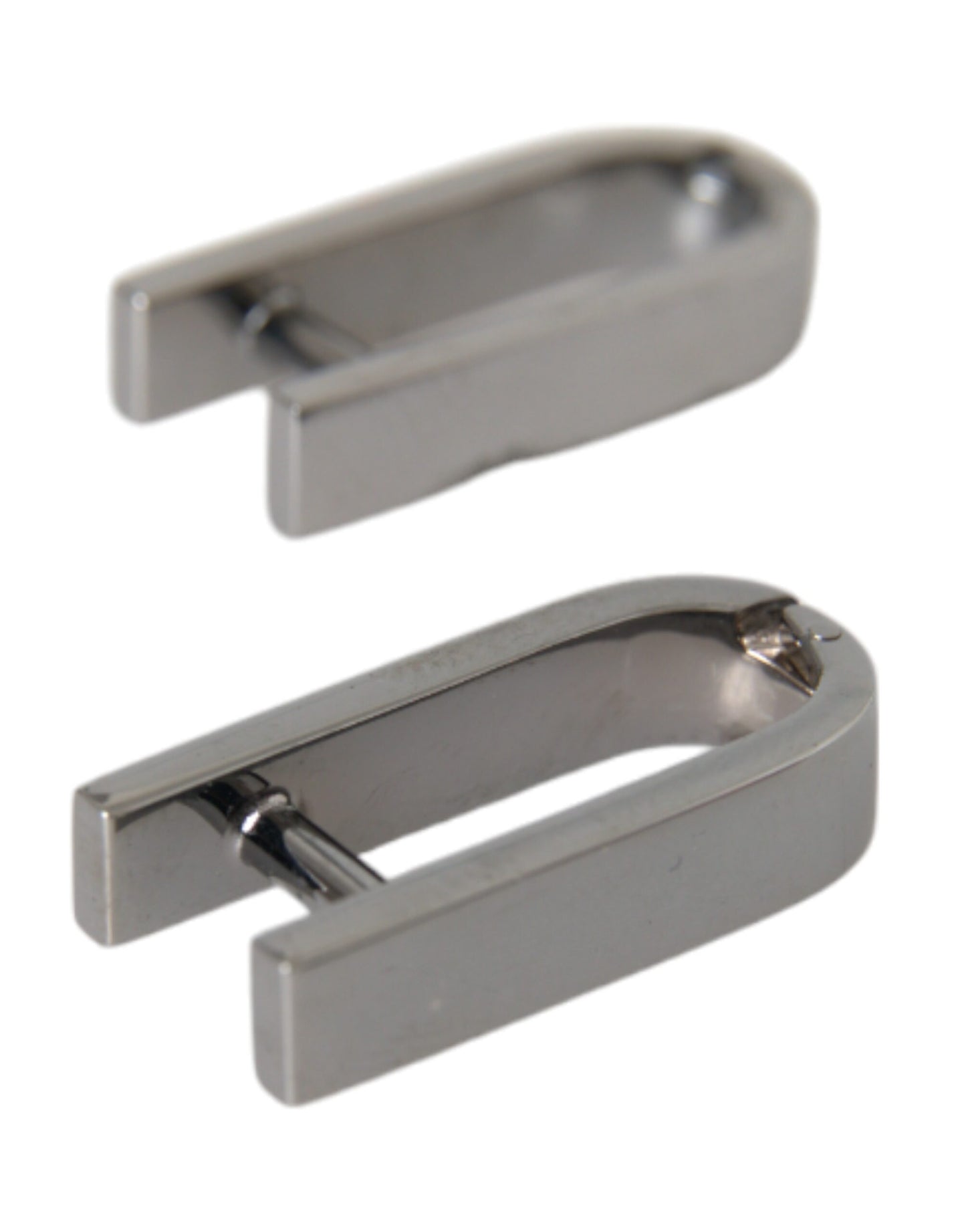 Dolce &amp; Gabbana Silver Plated Metal Brass Pin Men Cufflinks