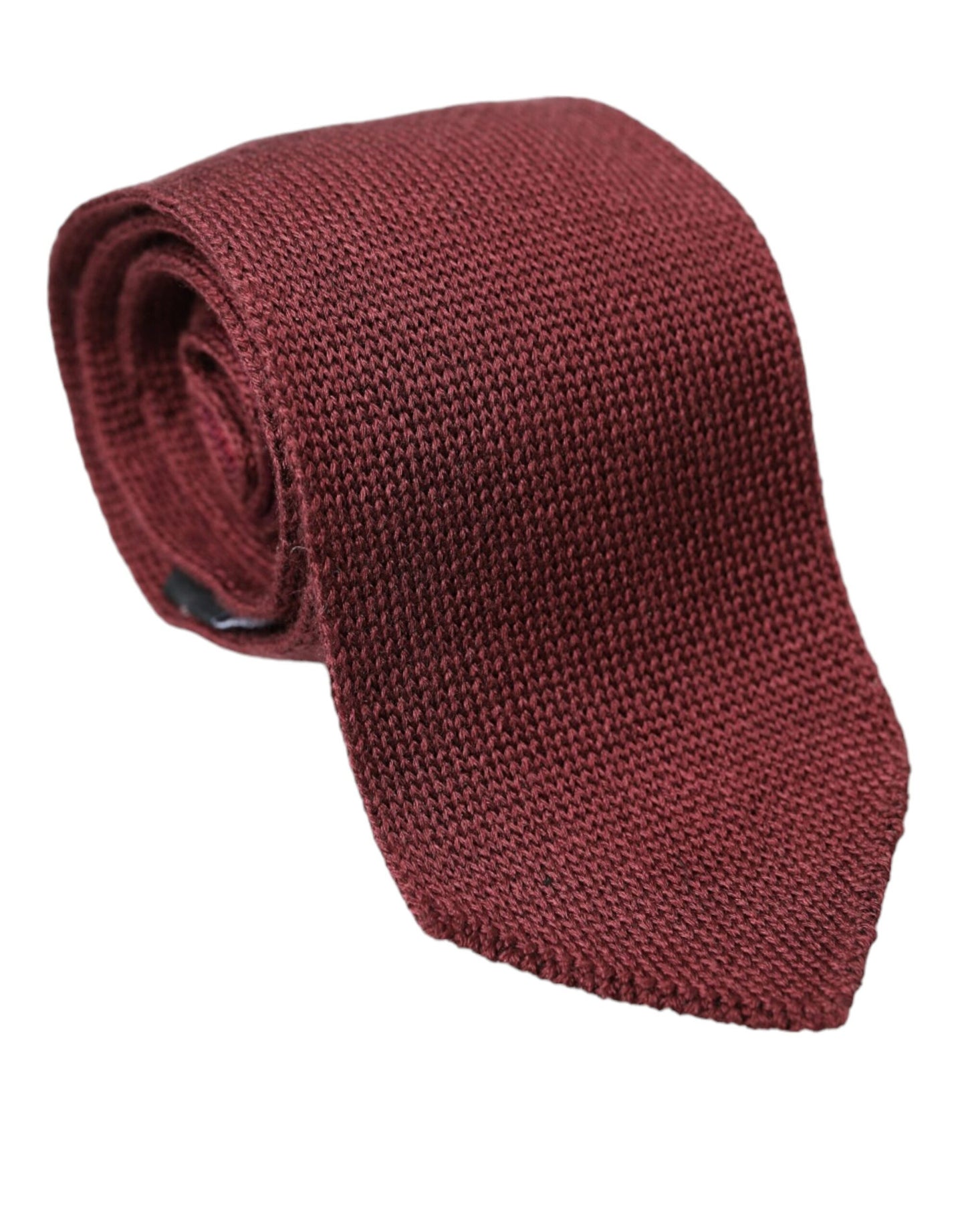 Dolce &amp; Gabbana Bordeaux 100% Silk Patterned Classic Men's Tie