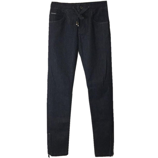 Dolce &amp; Gabbana Blue Cotton Jeans &amp; Pants