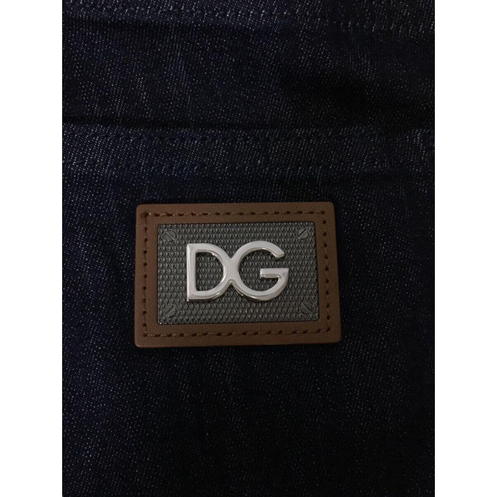 Dolce &amp; Gabbana Blue Cotton Jeans &amp; Pants