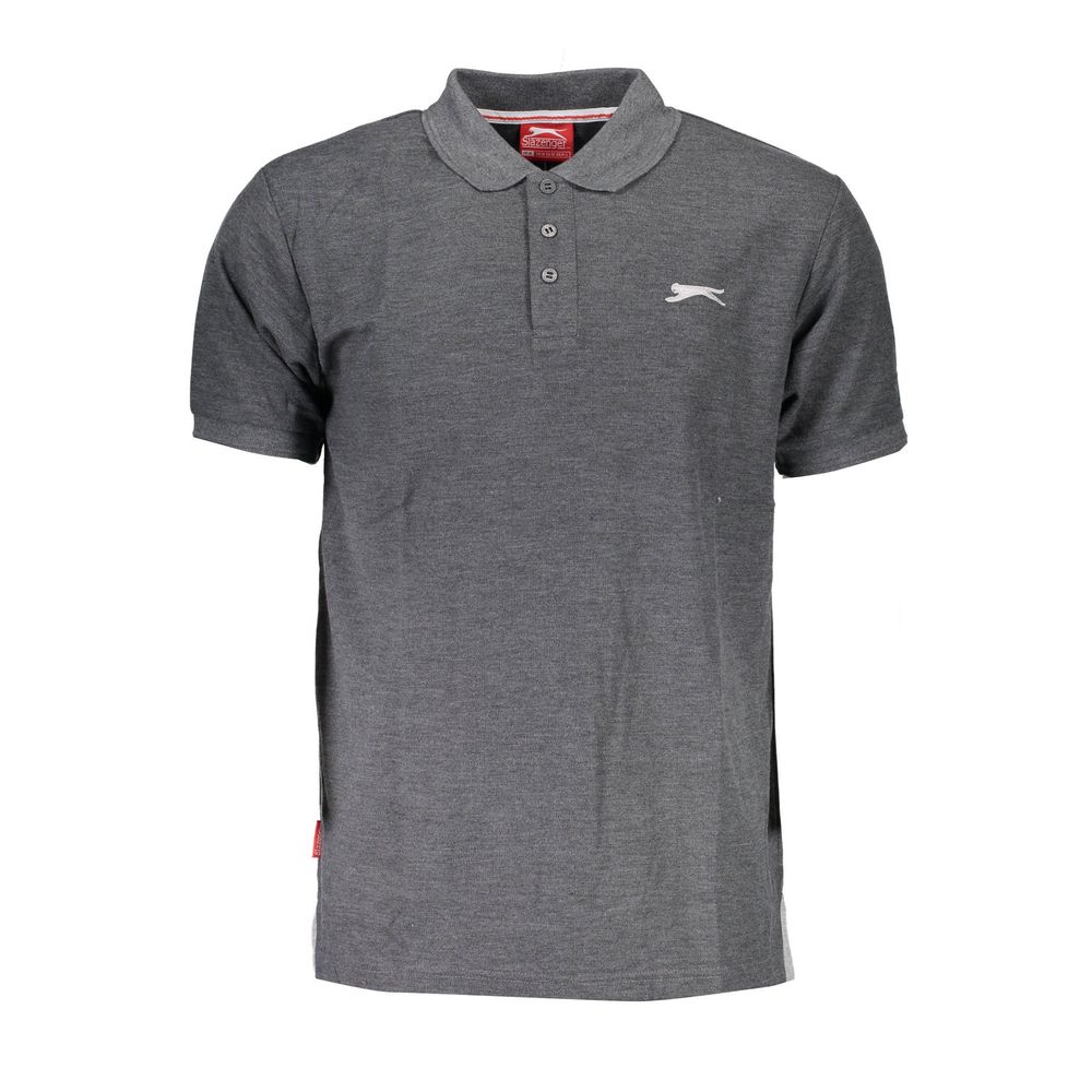 Slazenger Grey Cotton Polo Shirt