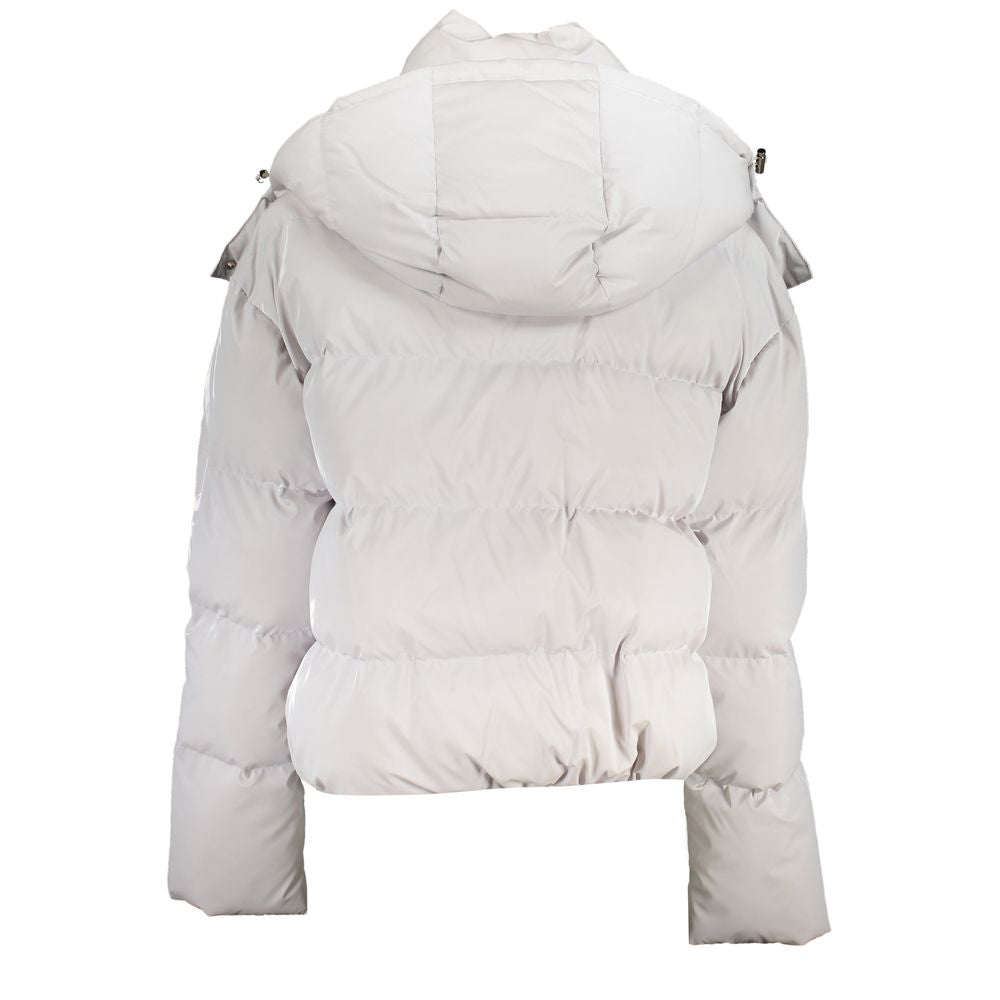 Patrizia Pepe White Polyethylene Jackets &amp; Coats