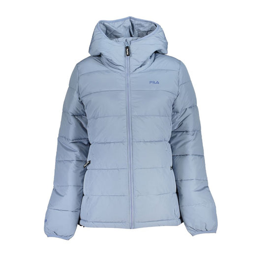 Fila Light Blue Polyester Jackets &amp; Coats