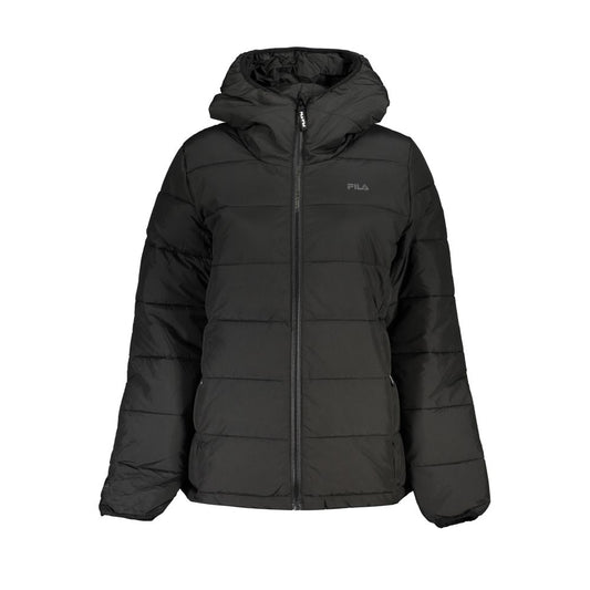 Fila Black Polyester Jackets &amp; Coats