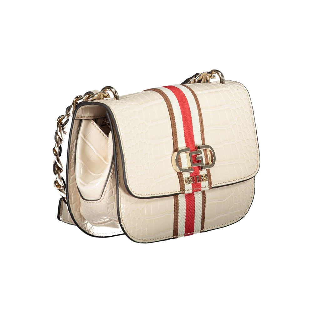 Guess Jeans Beige Polyethylen Handtasche