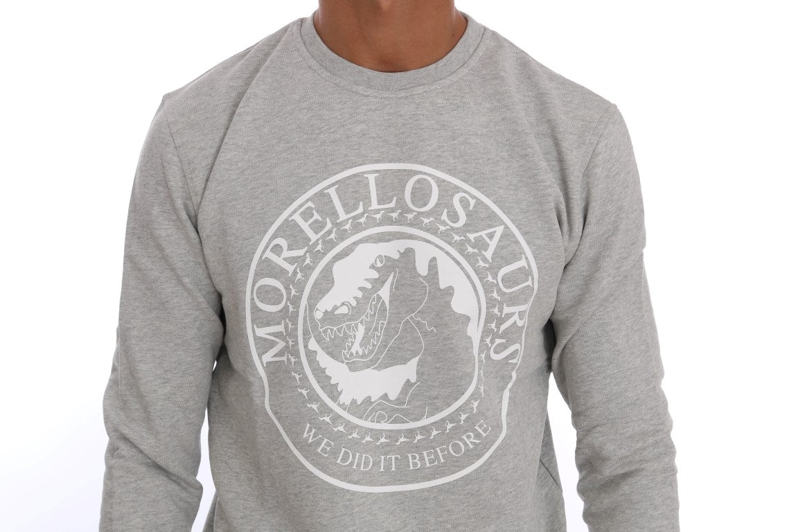 Frankie Morello Chic Morellosaurs Cotton Crew Neck Sweater