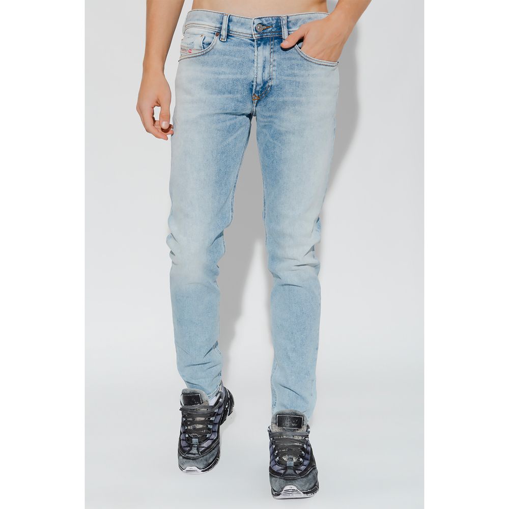 Diesel Light Blue Cotton Jeans &amp; Pants