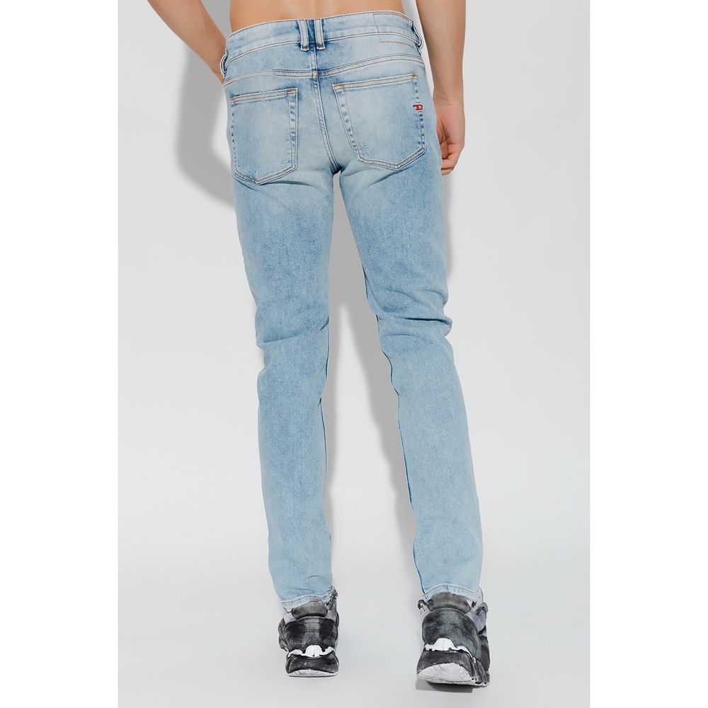 Diesel Light Blue Cotton Jeans &amp; Pants