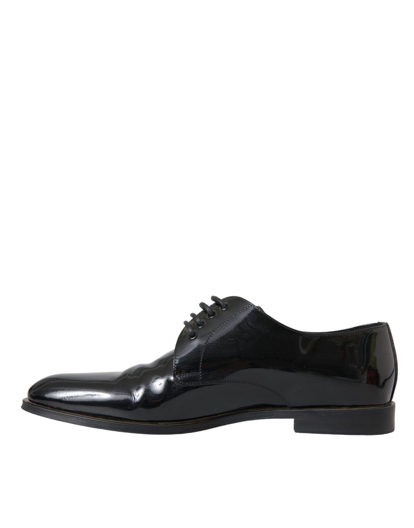 Dolce &amp; Gabbana Black Patent Leather Derby Shoes for Formal Occasions