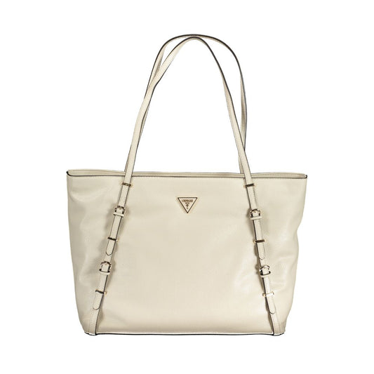 Guess Jeans Beige Polyethylen Handtasche