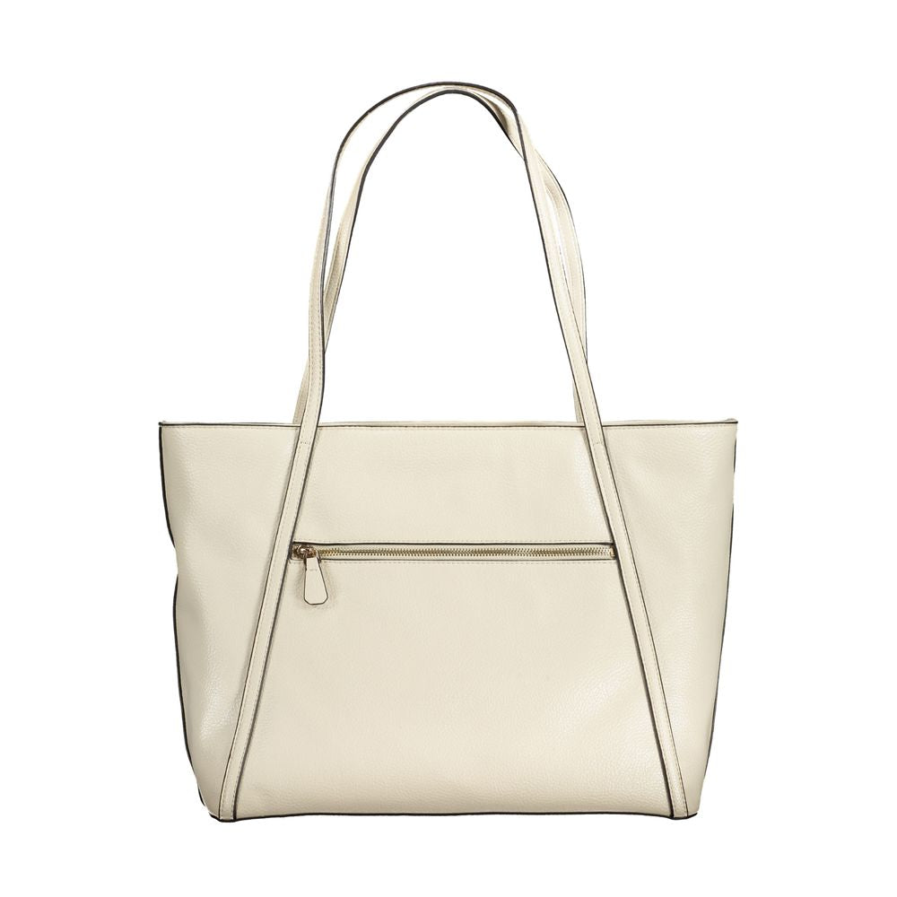 Guess Jeans Beige Polyethylen Handtasche