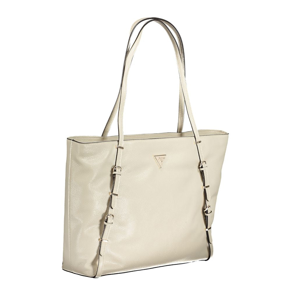 Guess Jeans Beige Polyethylen Handtasche