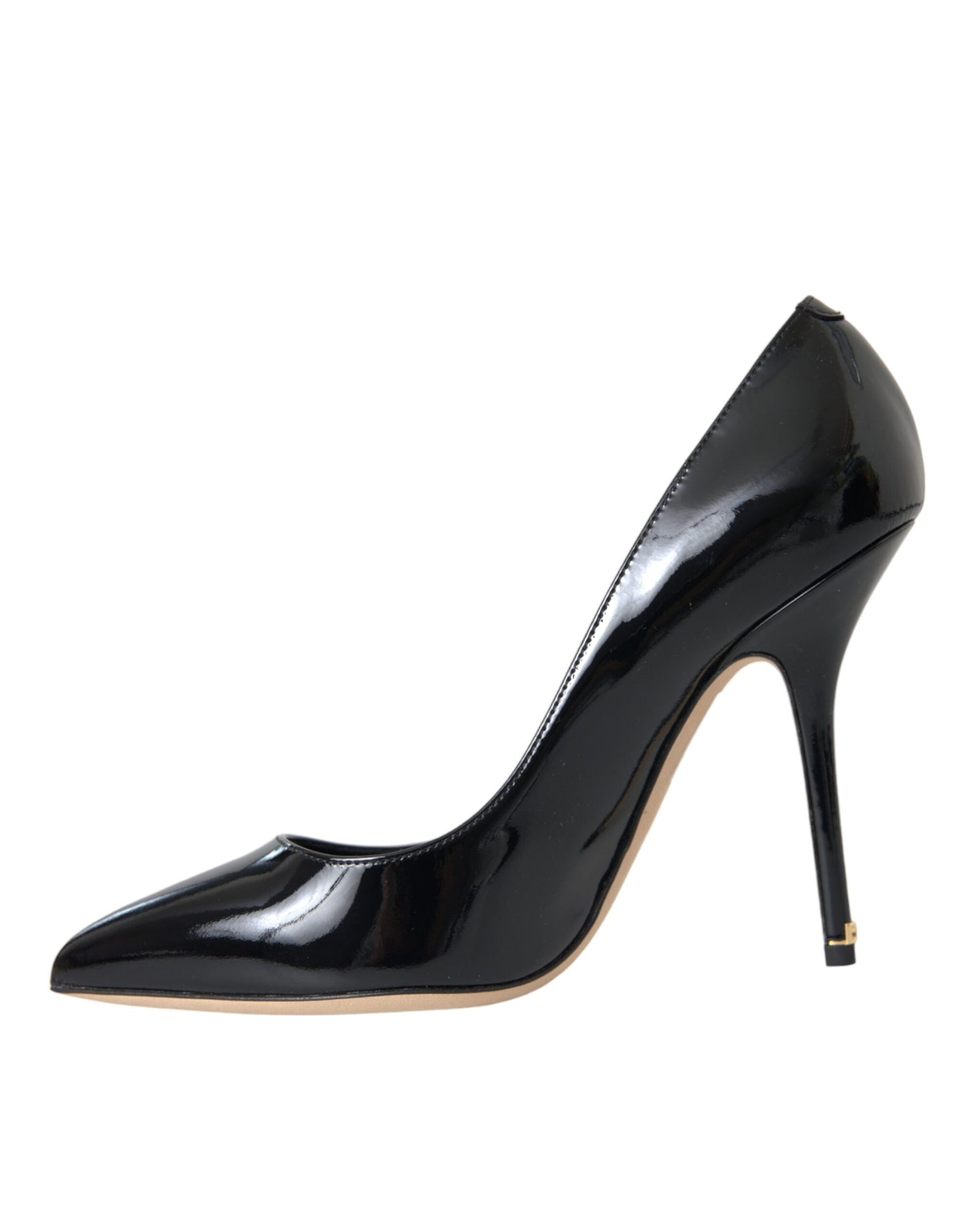 Dolce &amp; Gabbana Black Patent Leather Bellucci Pumps Heels Shoes