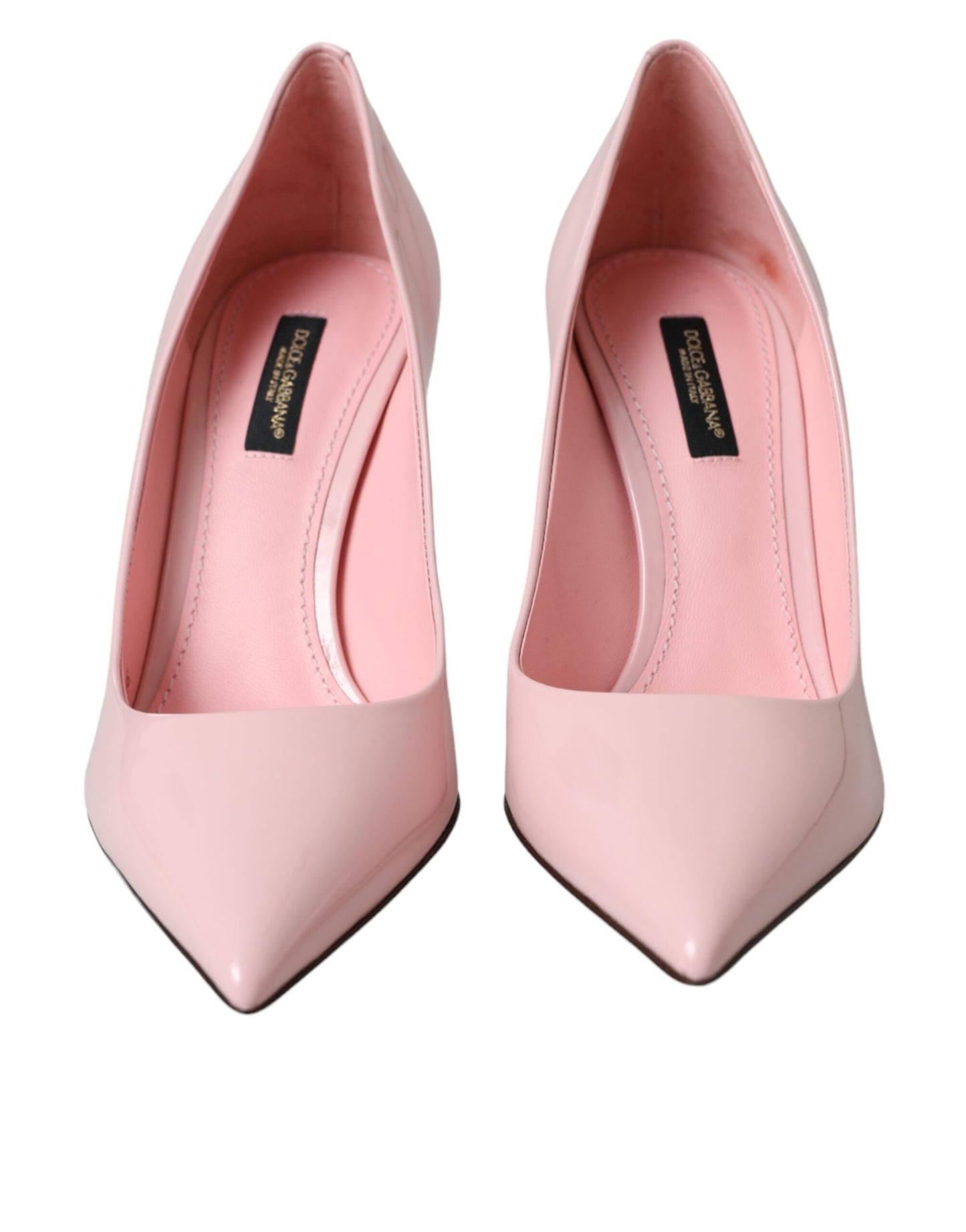 Dolce &amp; Gabbana Light Pink Patent Leather Pumps Heels Shoes