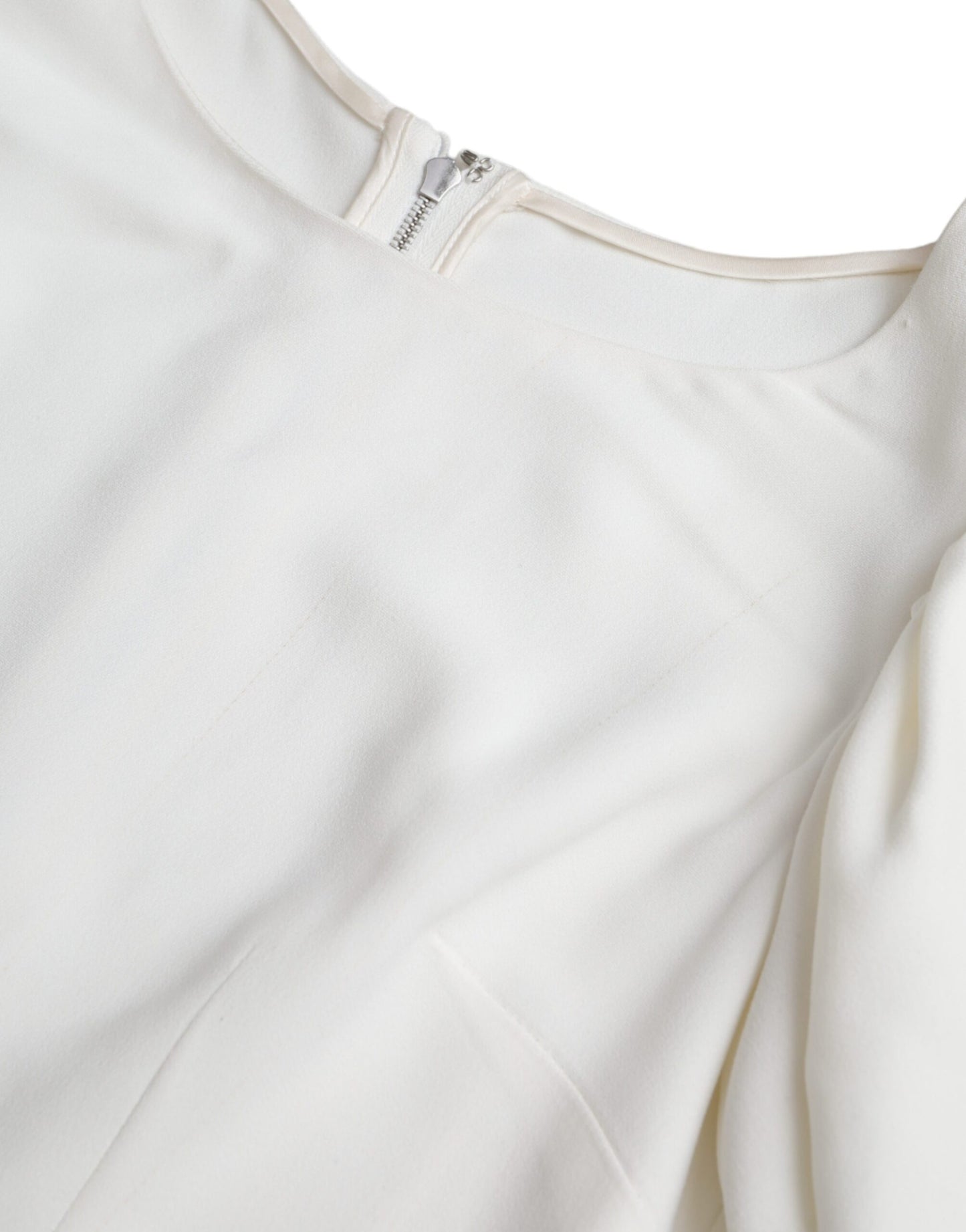 Dolce &amp; Gabbana White Viscose Round Neck Short Sleeve Top