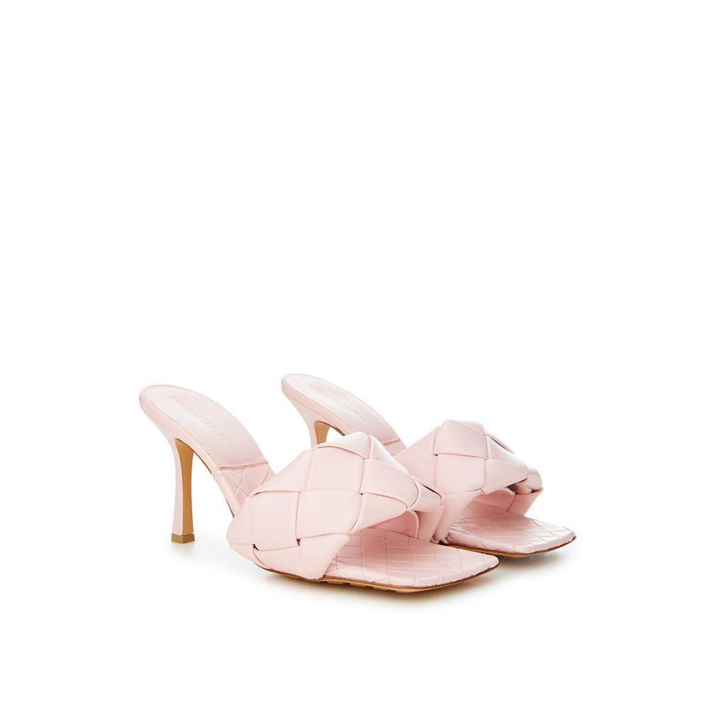 Bottega Veneta pink leather sandal