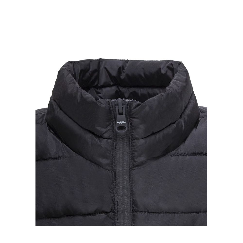 Refrigiwear Schwarze Nylon Herrenjacke