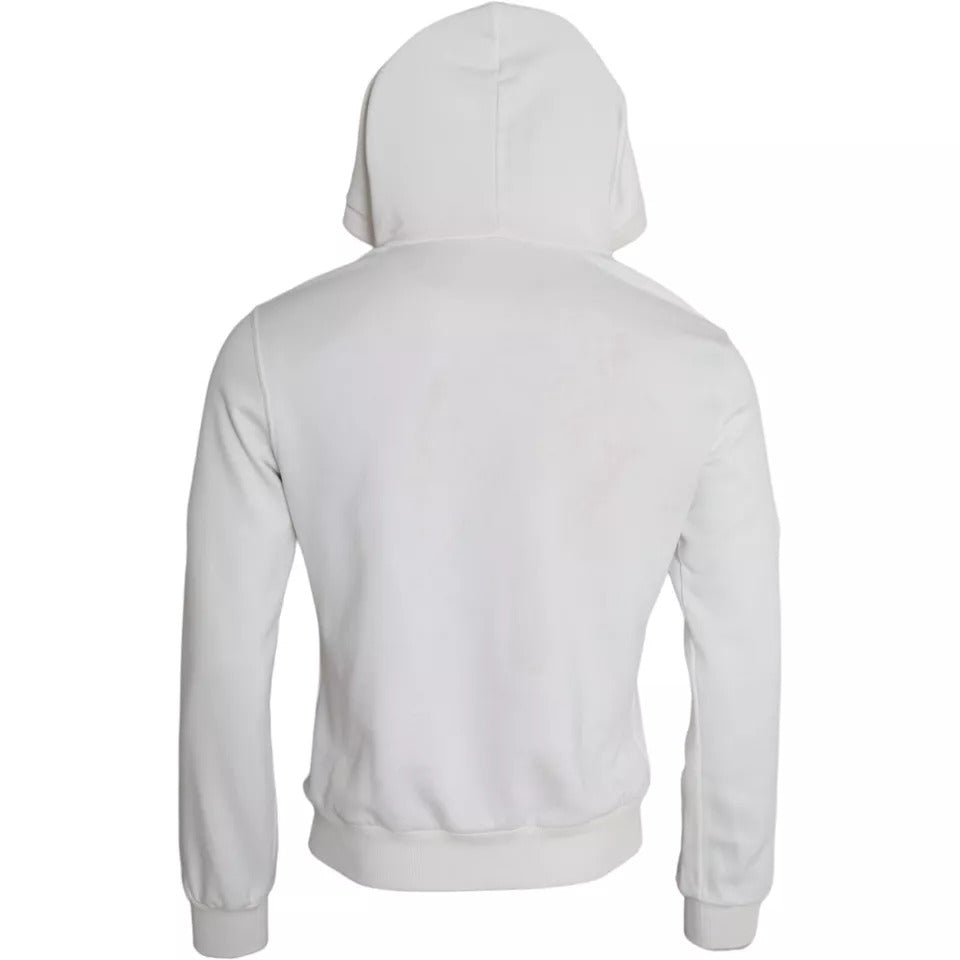 Dolce &amp; Gabbana White Cotton Hoodie by Caesar