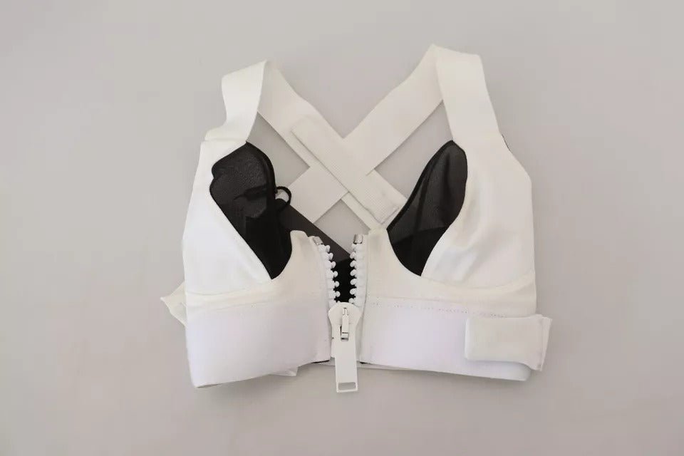 Dolce &amp; Gabbana White viscose sleeveless bustier top