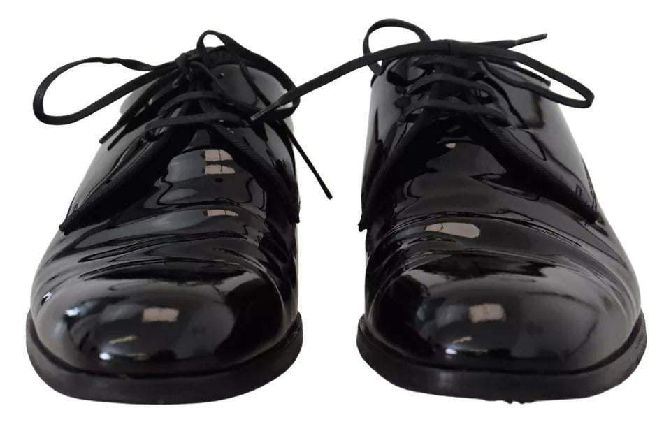 Dolce &amp; Gabbana Black patent leather derby shoes