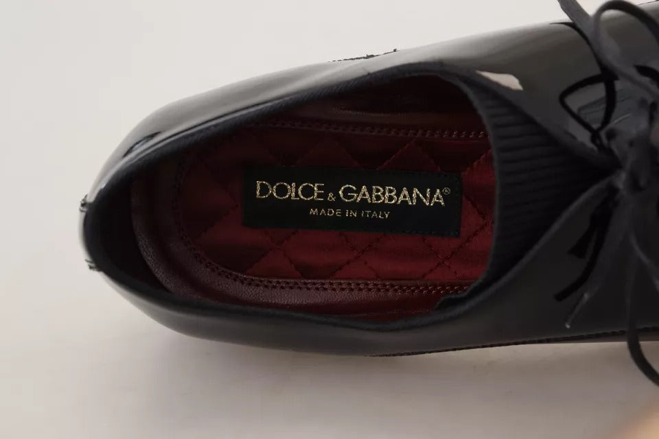 Dolce &amp; Gabbana Black patent leather derby shoes