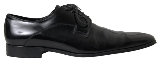 Dolce &amp; Gabbana Formal Dress Shoes in Polished Leather, Black