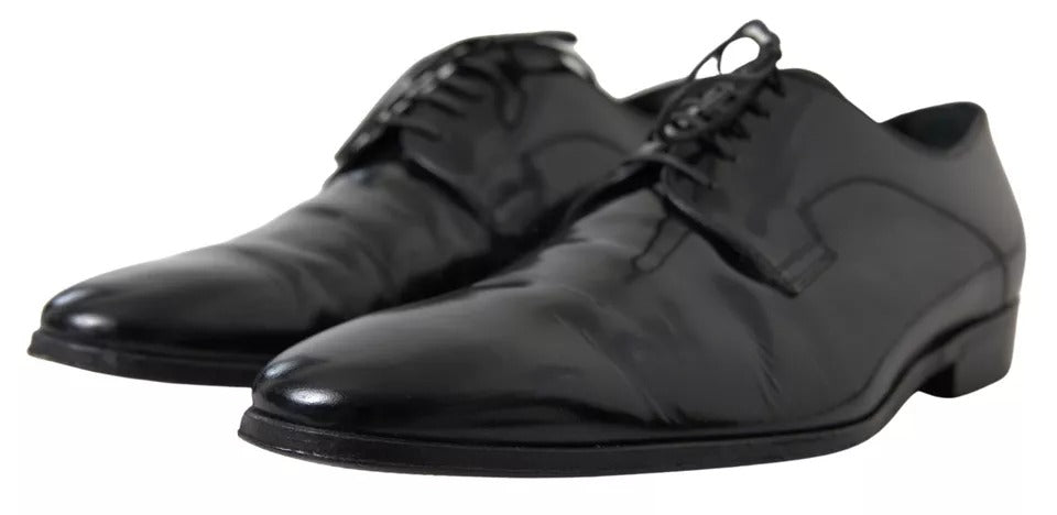 Dolce &amp; Gabbana Formal Dress Shoes in Polished Leather, Black