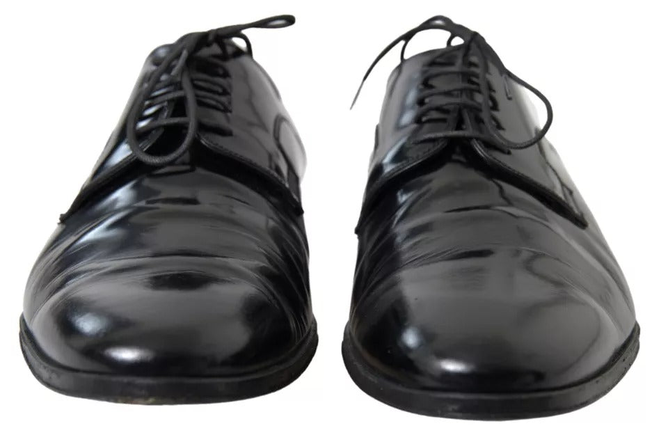 Dolce &amp; Gabbana Formal Dress Shoes in Polished Leather, Black