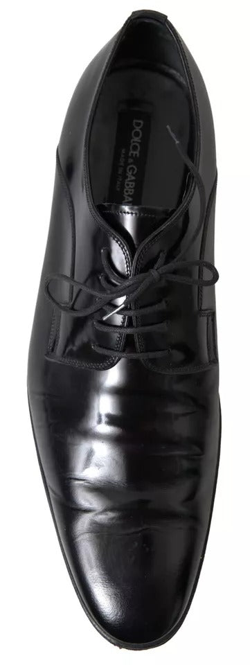 Dolce &amp; Gabbana Formal Dress Shoes in Polished Leather, Black