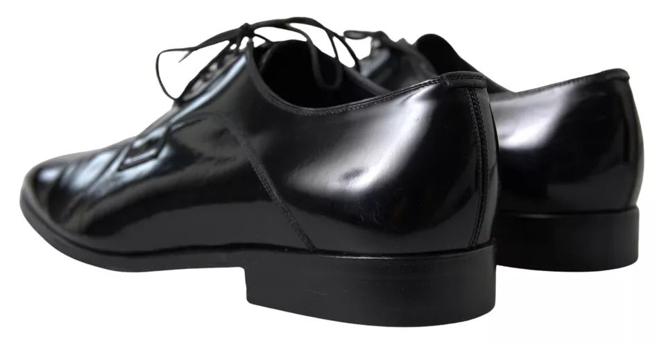 Dolce &amp; Gabbana Formal Dress Shoes in Polished Leather, Black