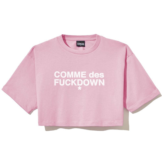 Comme Des Fuckdown Pink Cotton Tops &amp; T-Shirt