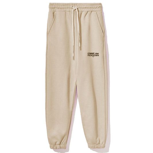 Comme Des Fuckdown Beige Baumwolljeans & Hose