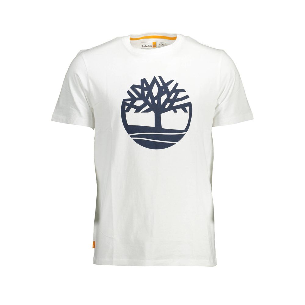 Timberland White Cotton Men's T-Shirt