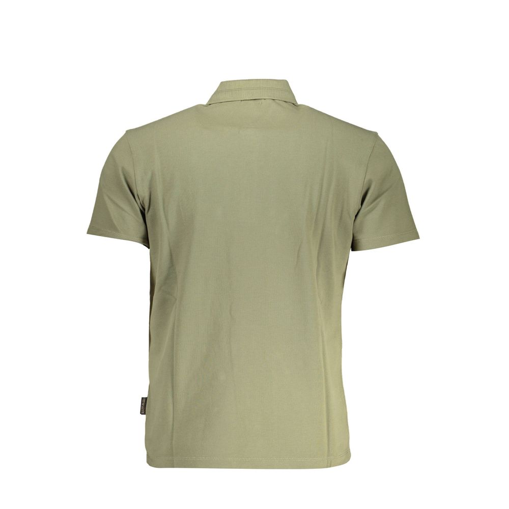 Napapijri Green Men's Cotton Polo Shirt