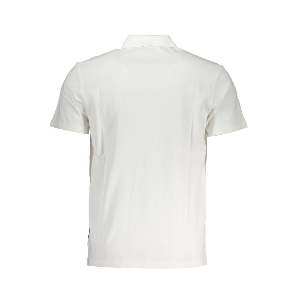 Napapijri White Cotton Polo Shirt for Men