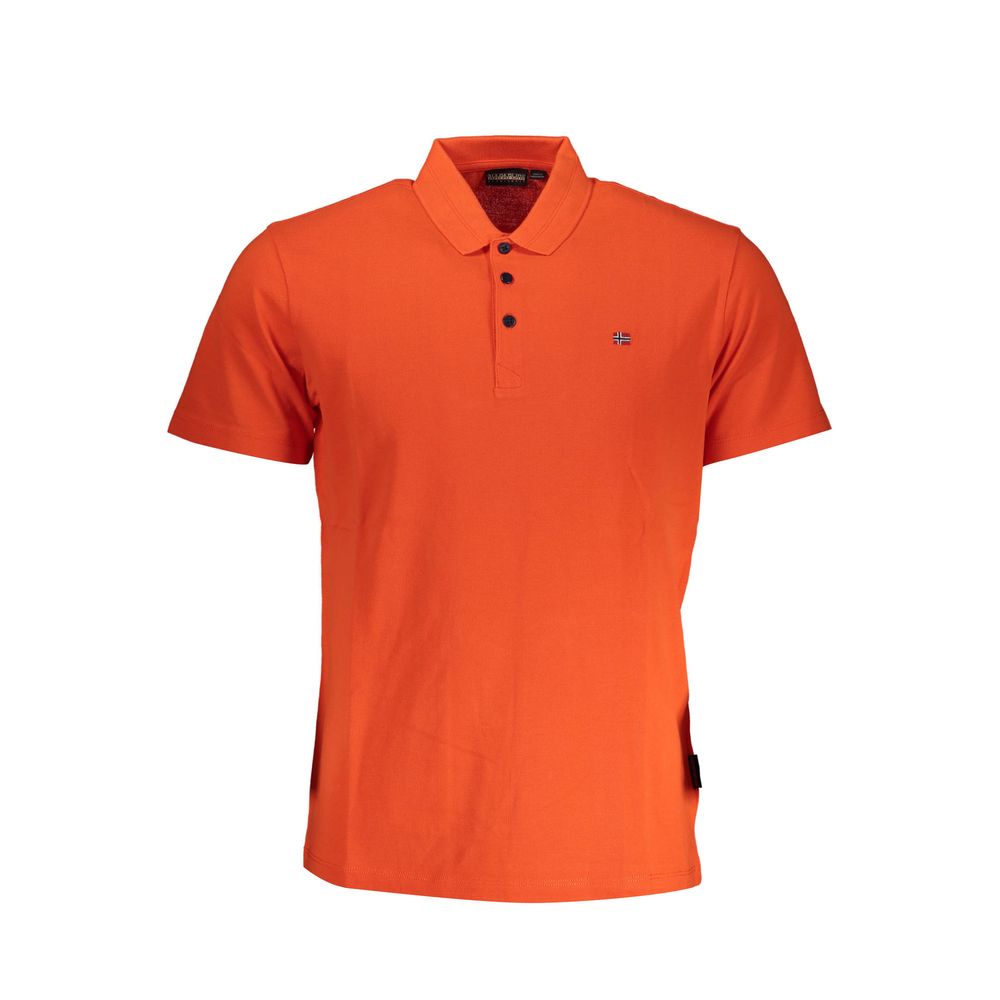 Napapijri Red Cotton Polo Shirt for Men