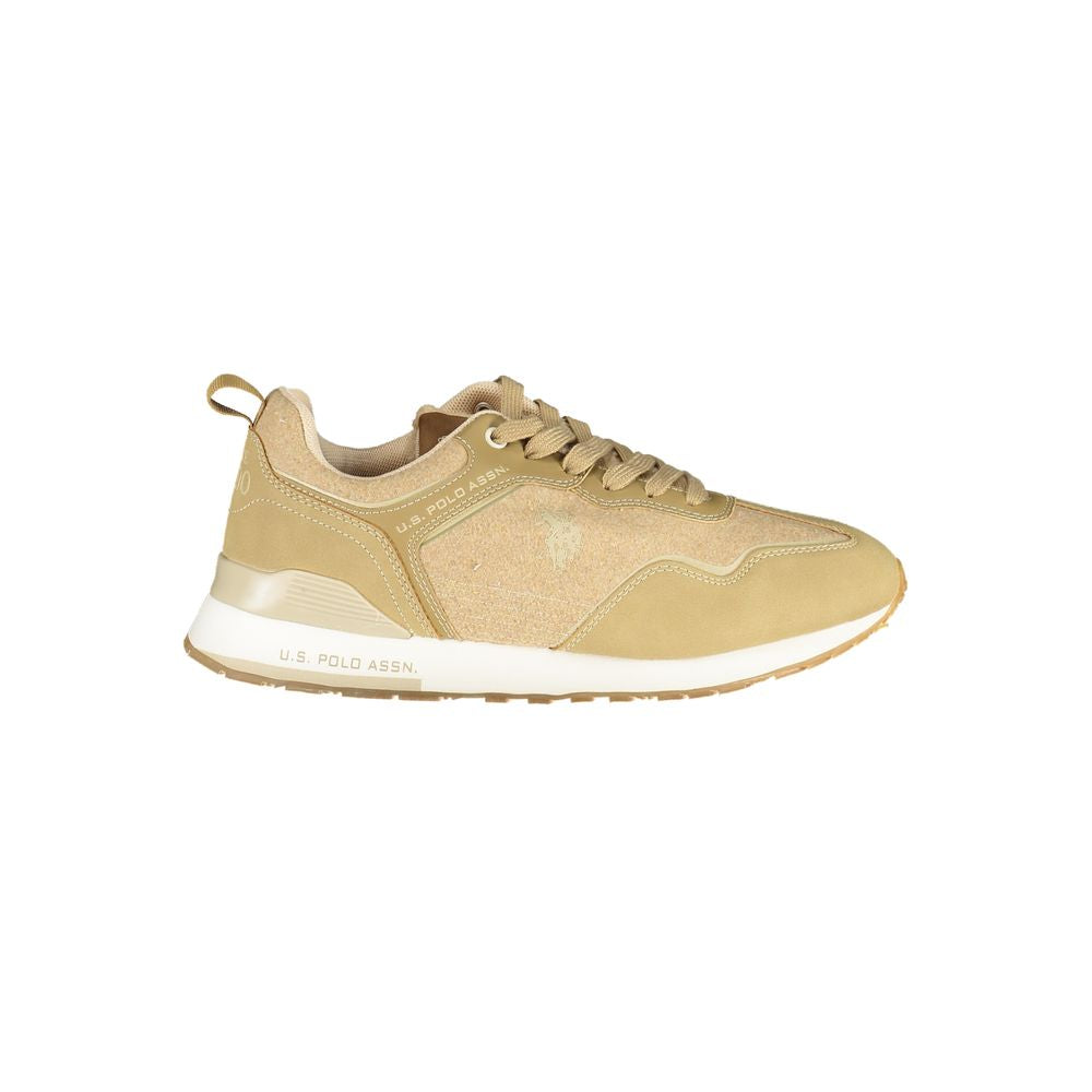 U.S. POLO ASSN. Beige polyester men's sneakers