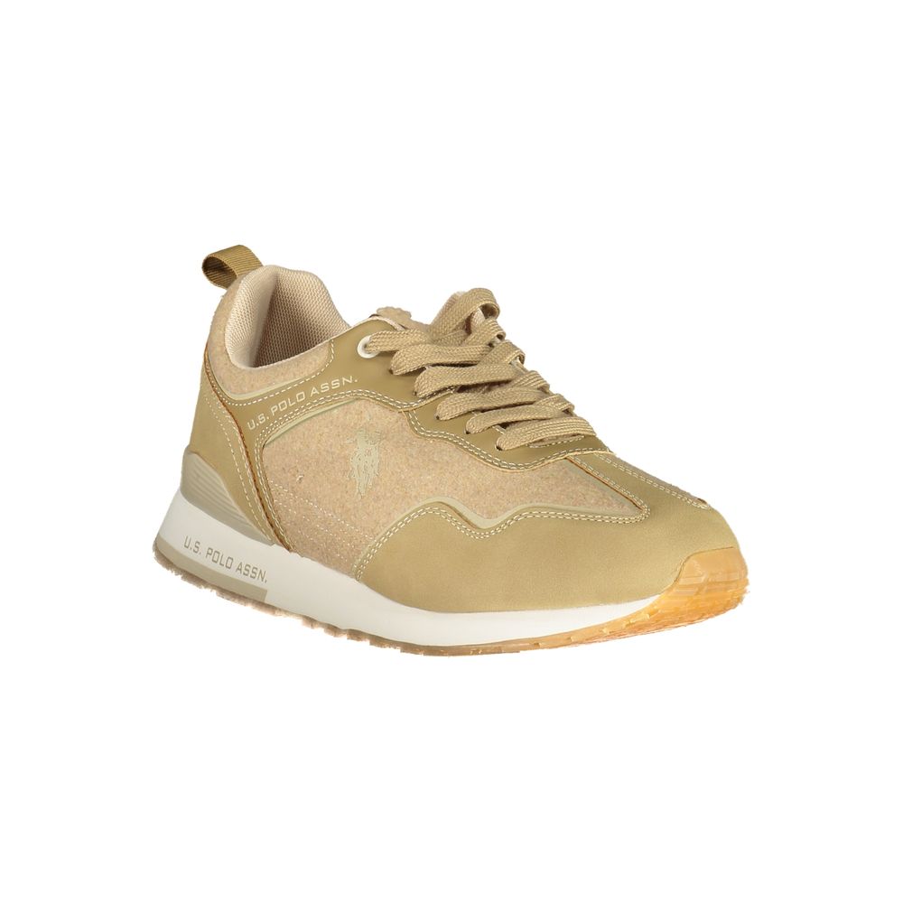 U.S. POLO ASSN. Beige polyester men's sneakers