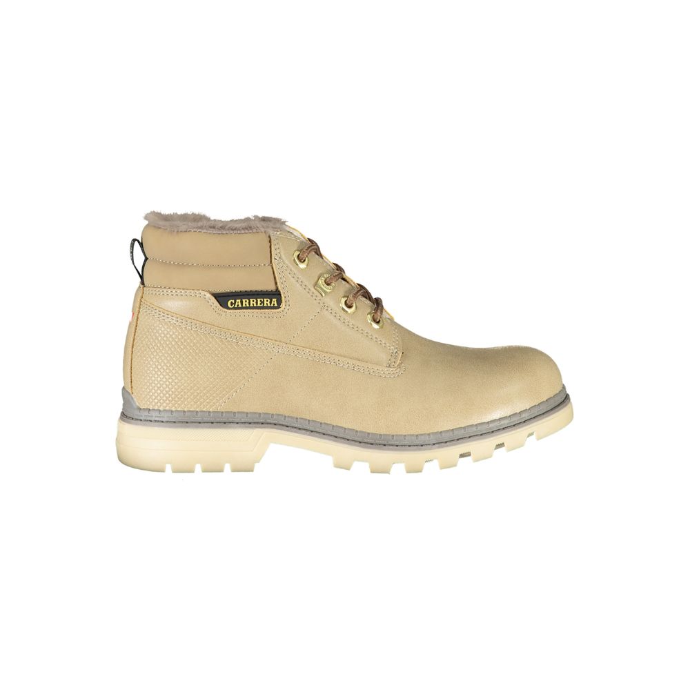 Carrera beige lace-up boots with contrasting details