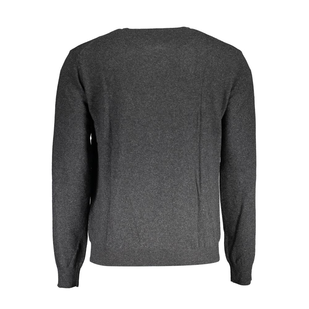 La Martina Grey Wool Sweater for Men