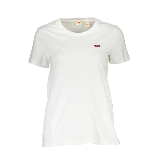 Levi's White Cotton T-Shirt for Women