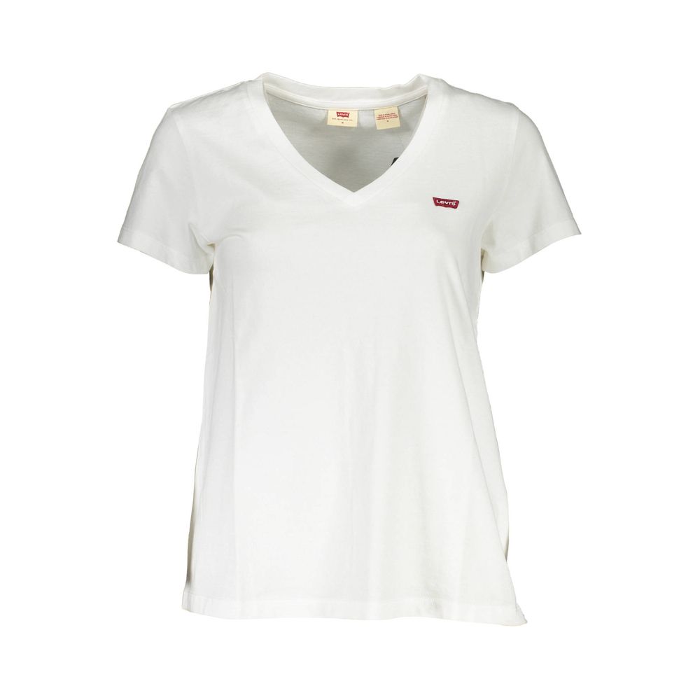 Levi's White Cotton T-Shirt for Women