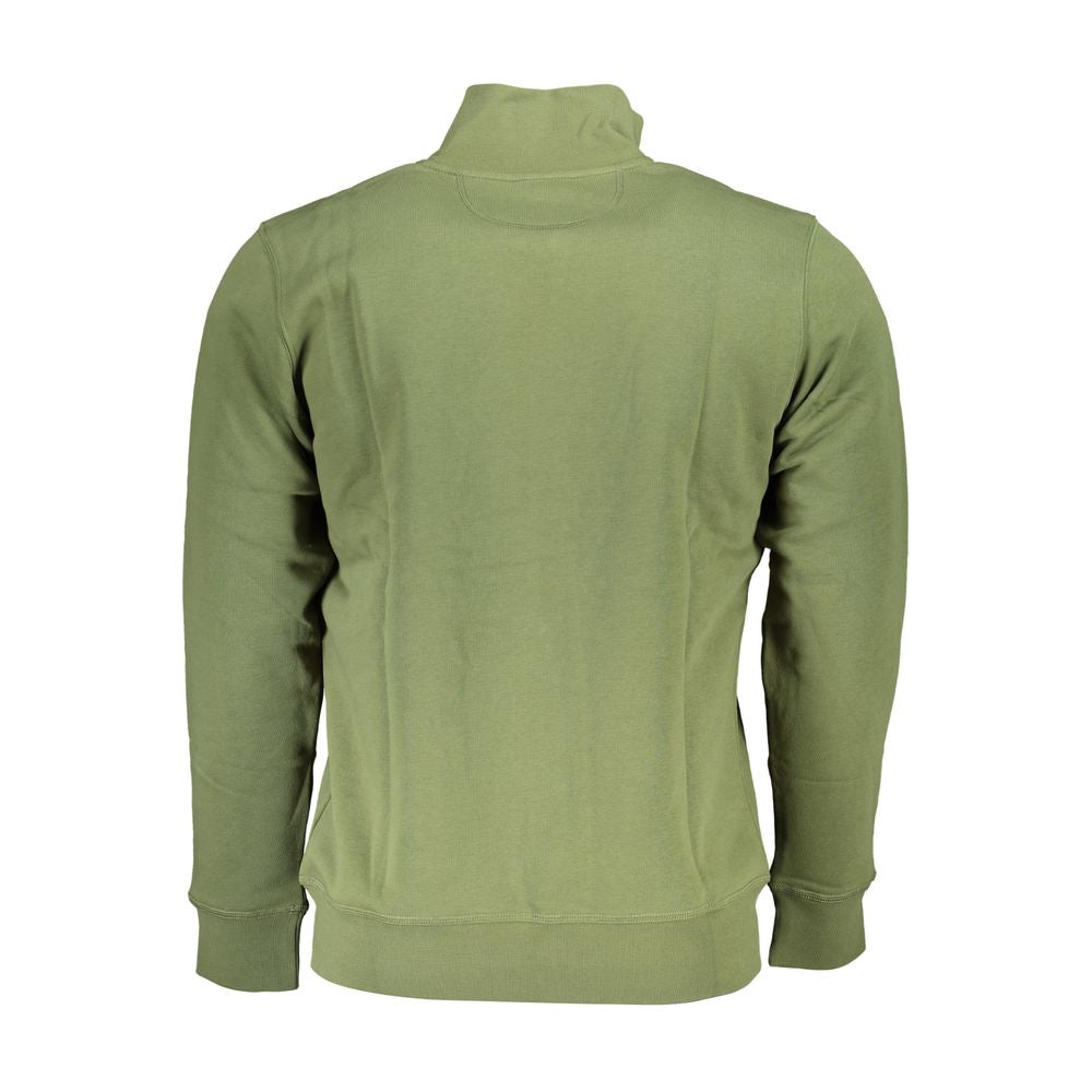 La Martina Classic Green Fleece Zip Sweatshirt