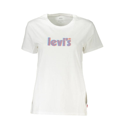 Levi's White Cotton Tops &amp; T-Shirt