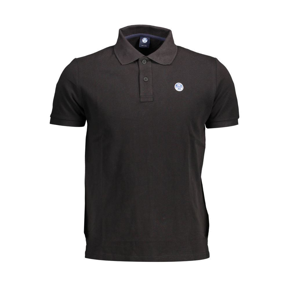 North Sails Black Cotton Polo Shirt for Men