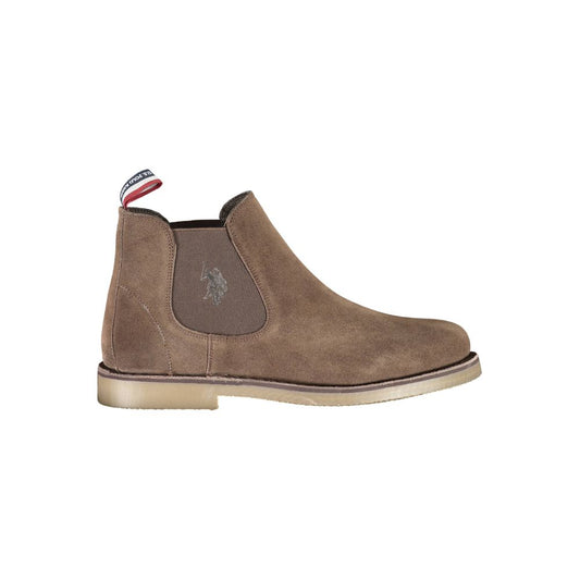 US POLO ASSN. Brown leather men's boots